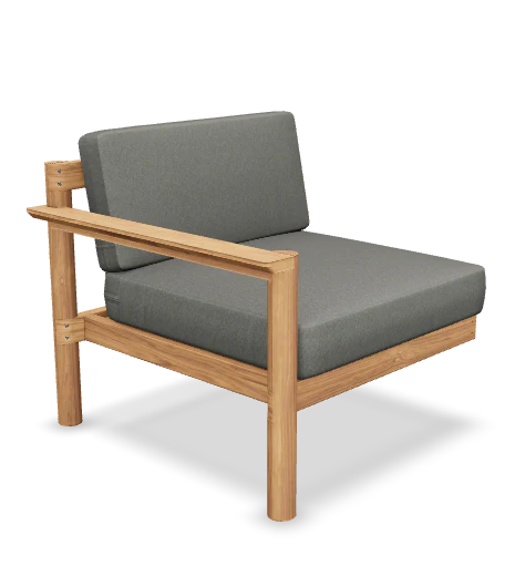 Haven Left Module - Teak Armrest - Image 4