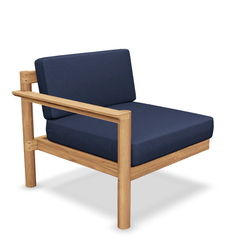 Haven Left Module - Teak Armrest - Image 5