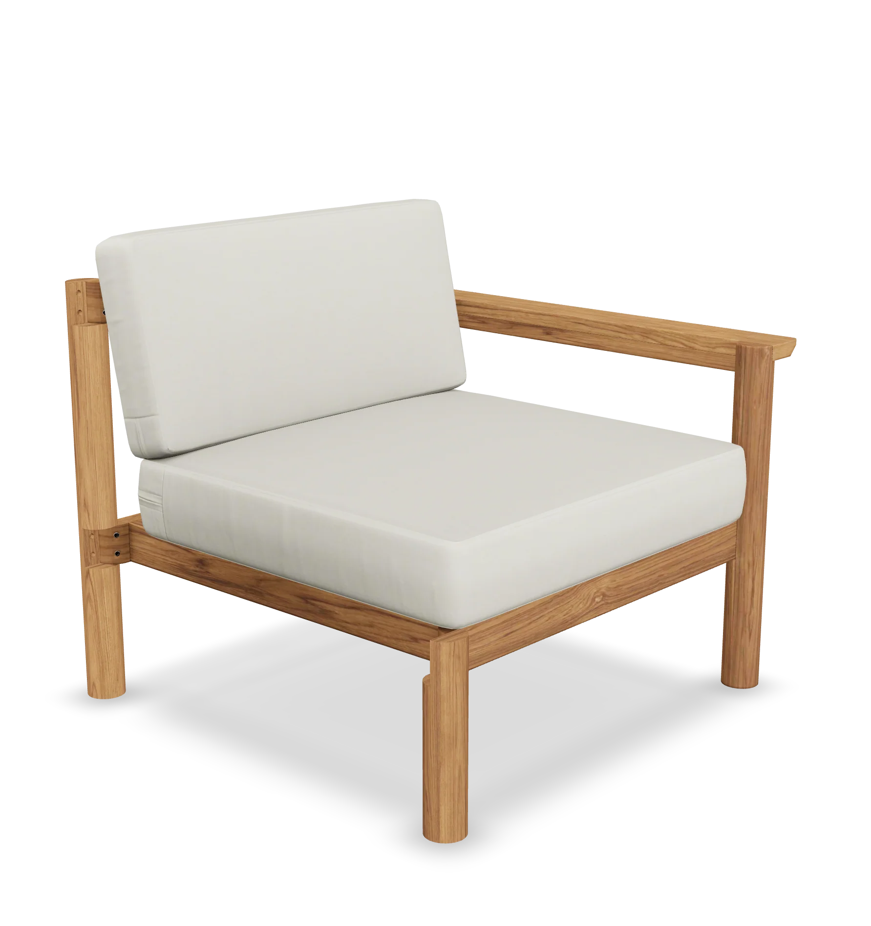 Haven Right Module - Teak Arm